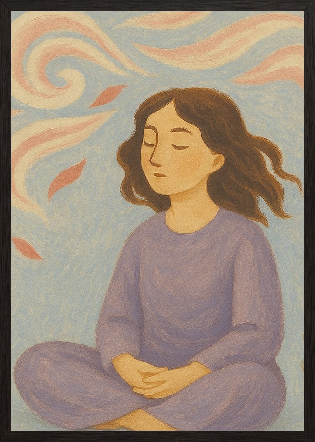 Poster in black frame