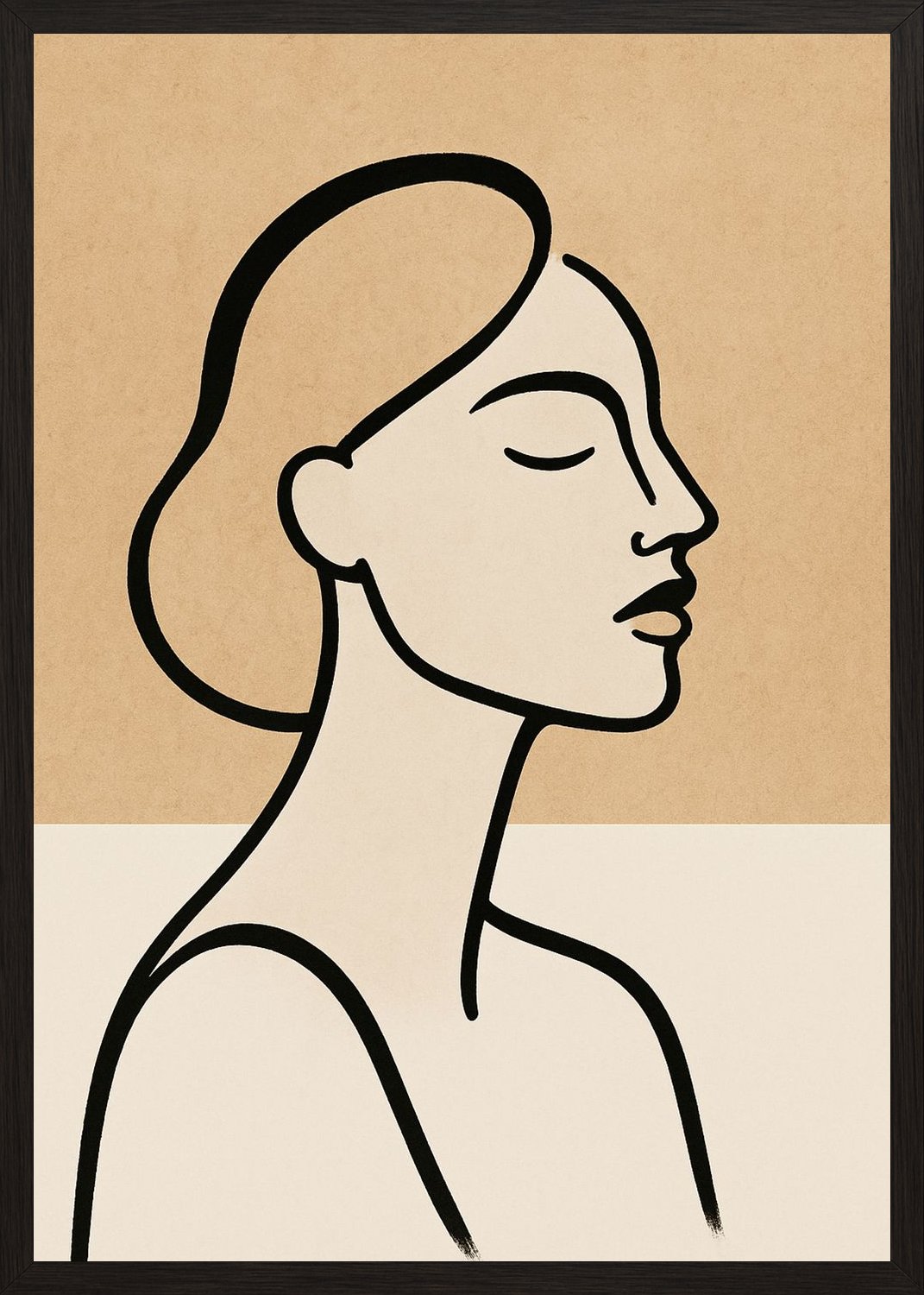 Poster in black frame