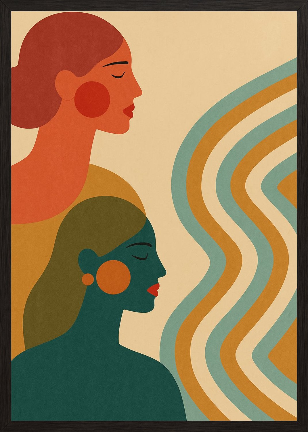 Poster in black frame