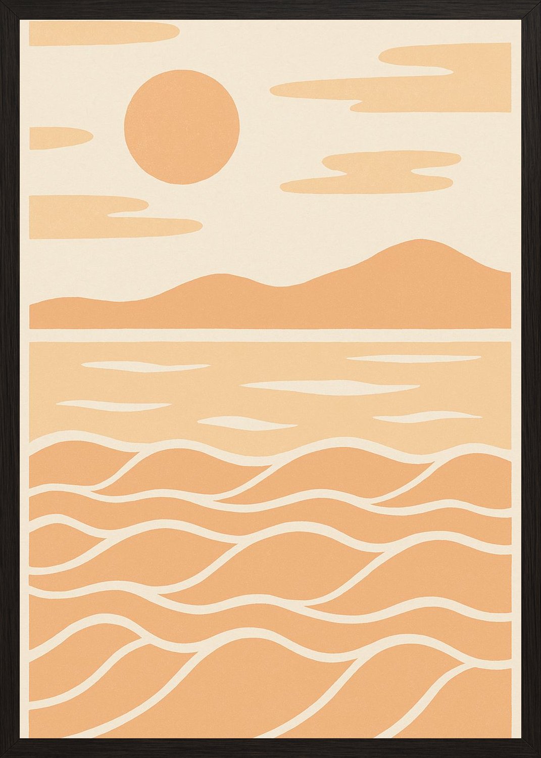 Poster in black frame