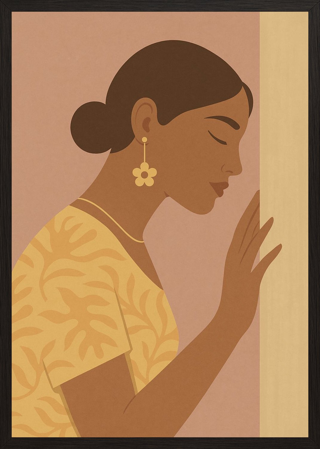 Poster in black frame