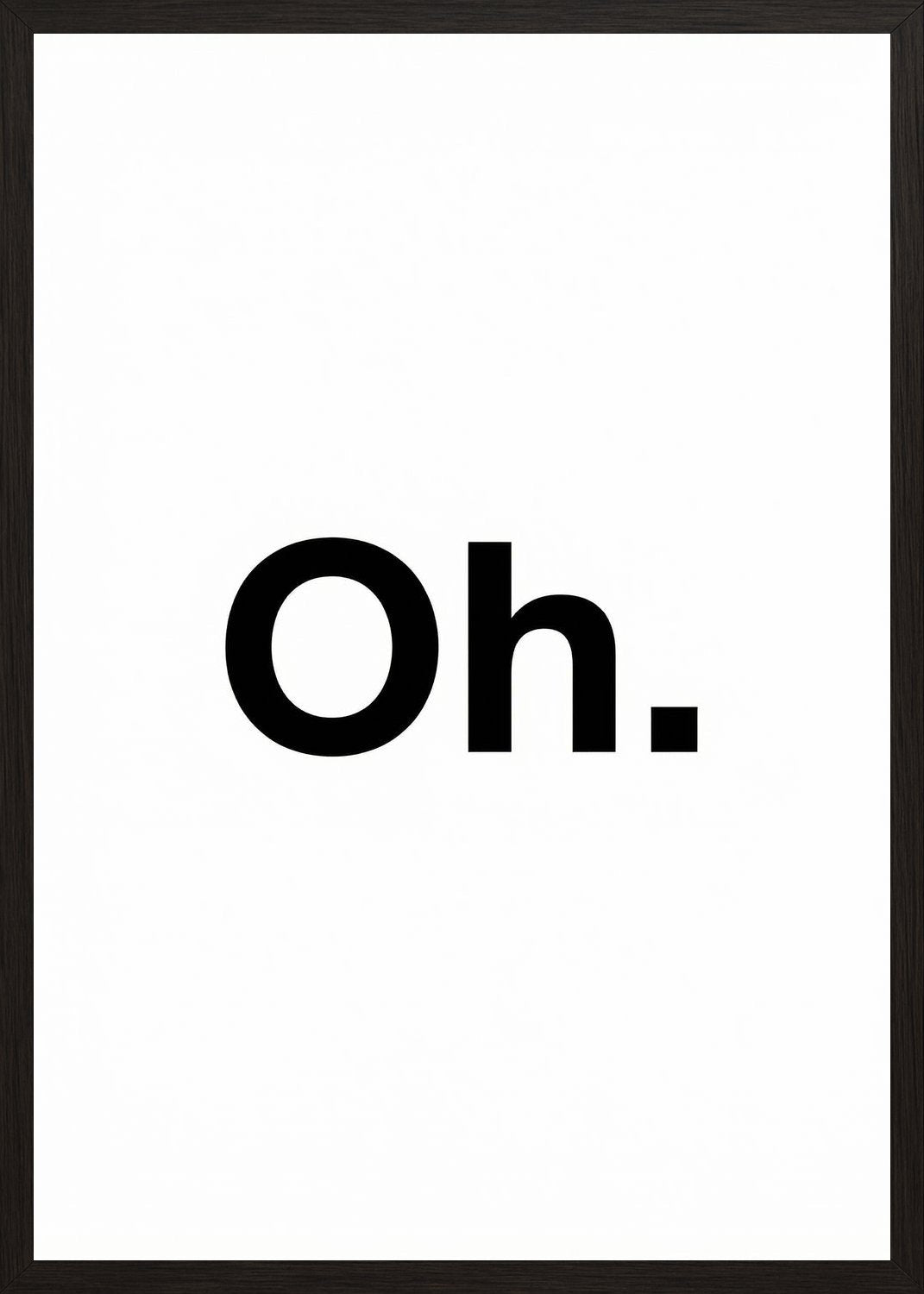 Poster in black frame