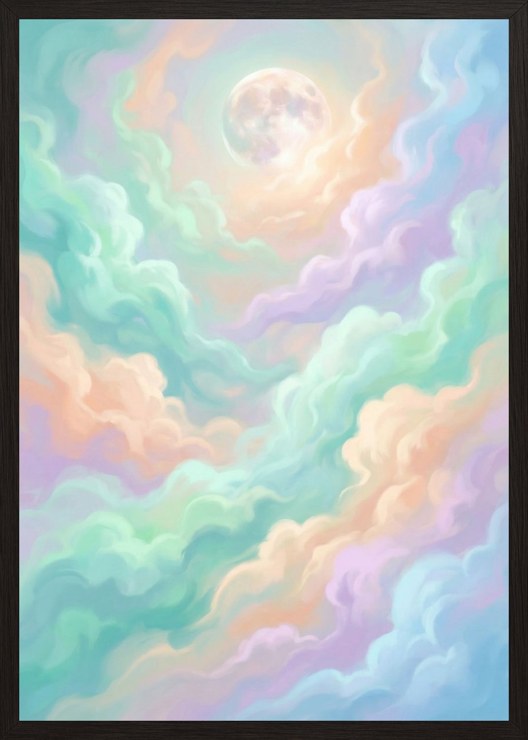 Poster in black frame