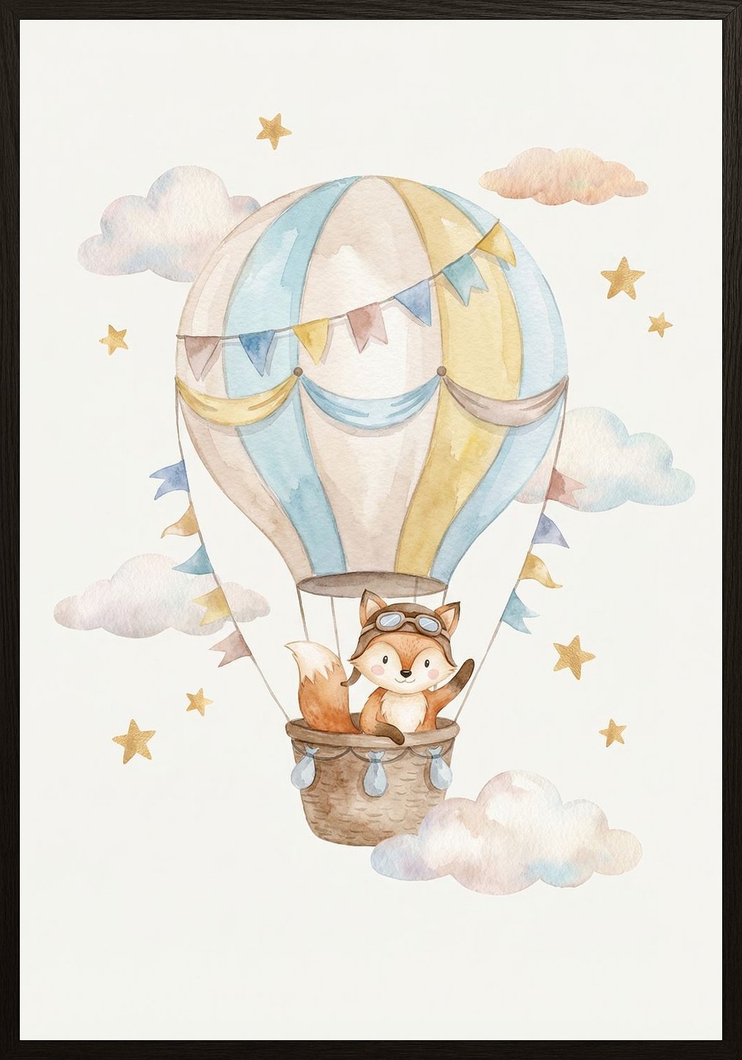 Poster in black frame