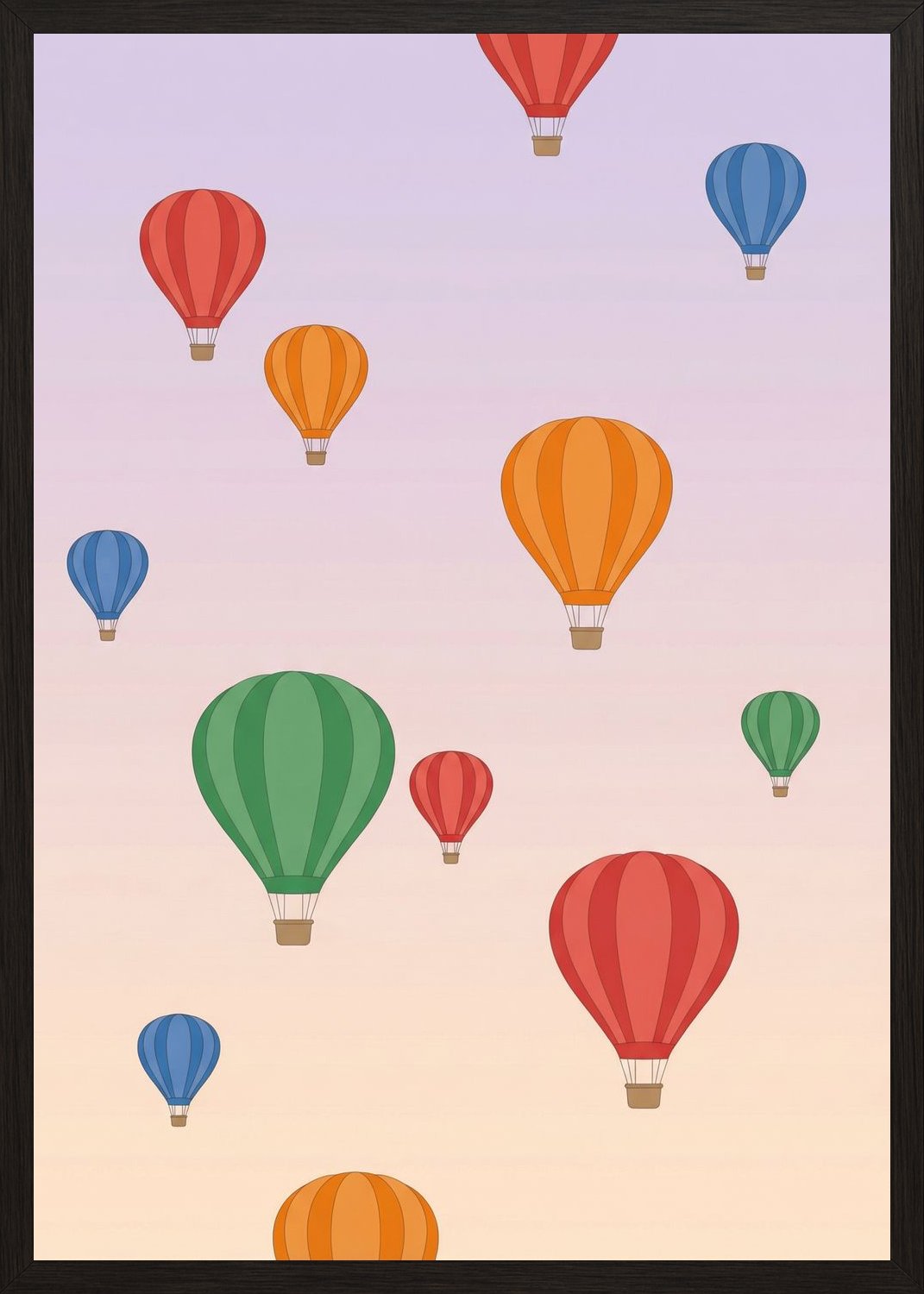Poster in oak frame