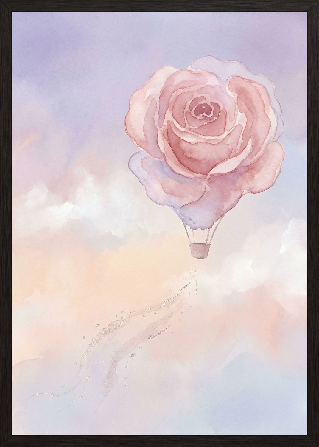 Poster in black frame