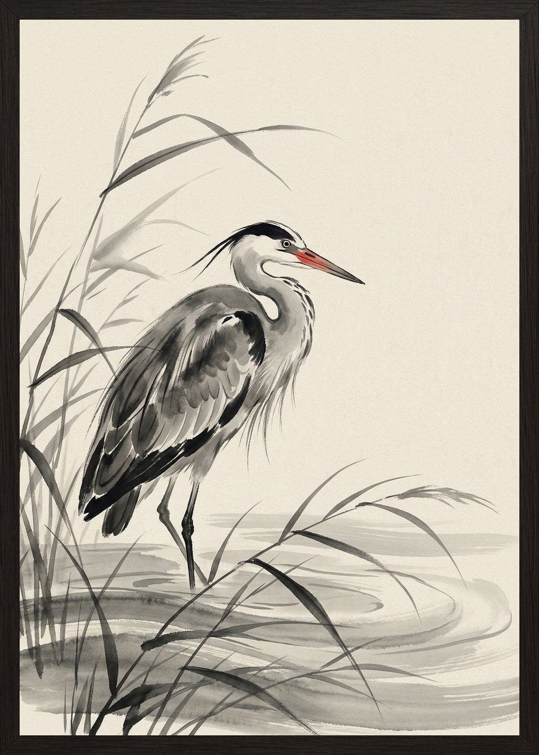 Poster in black frame