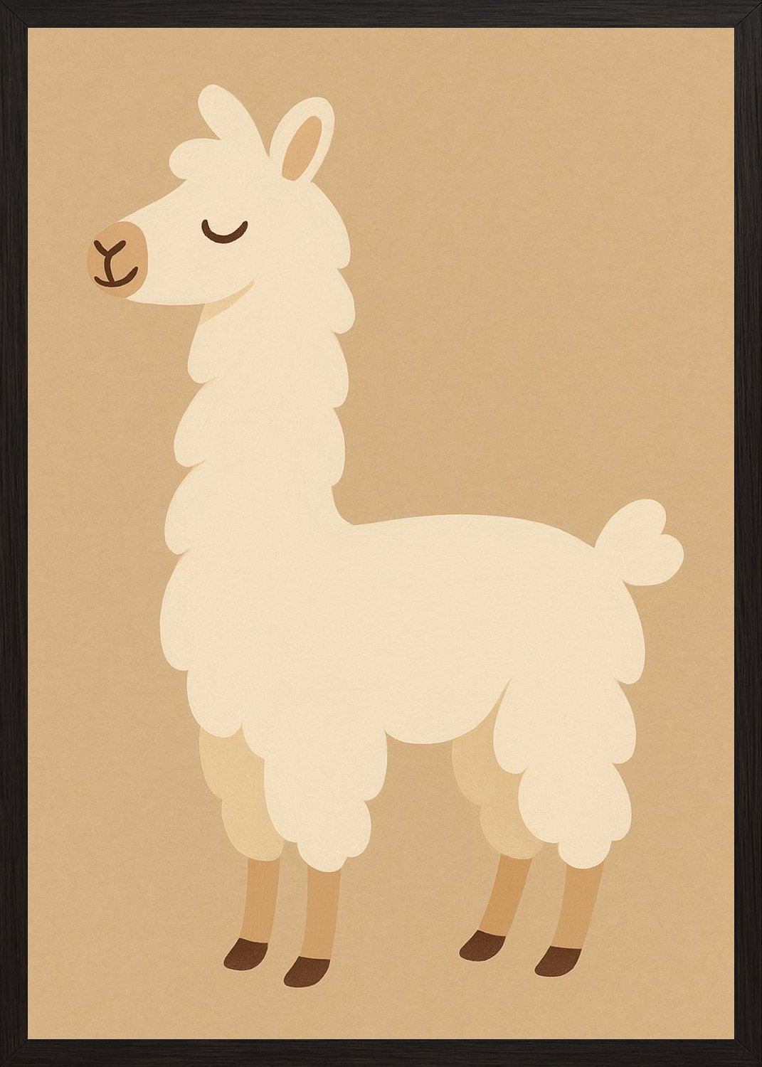 Poster in black frame