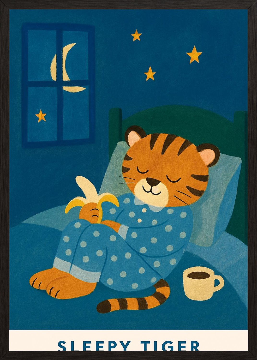 Poster in black frame