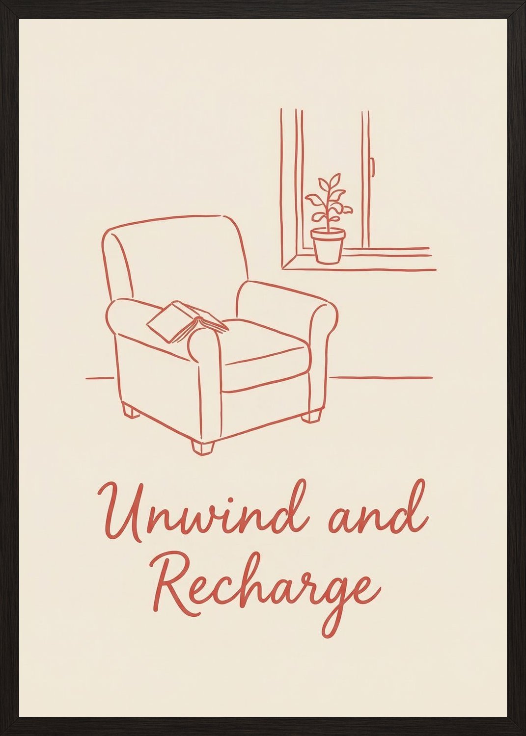 Poster in oak frame