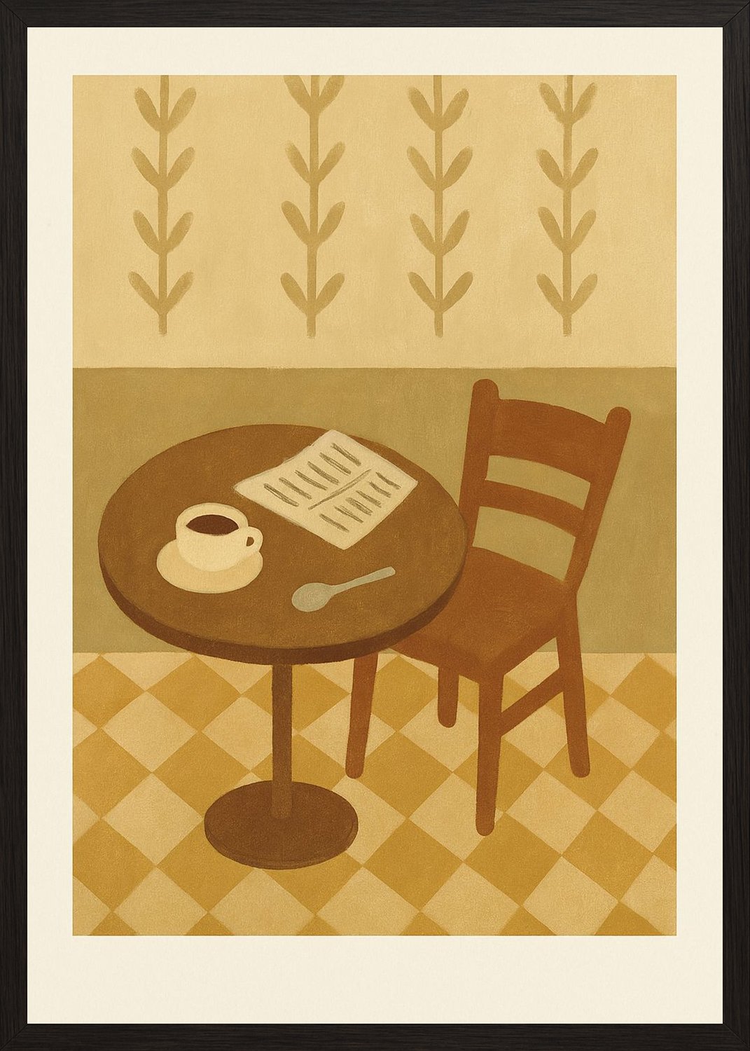 Poster in black frame