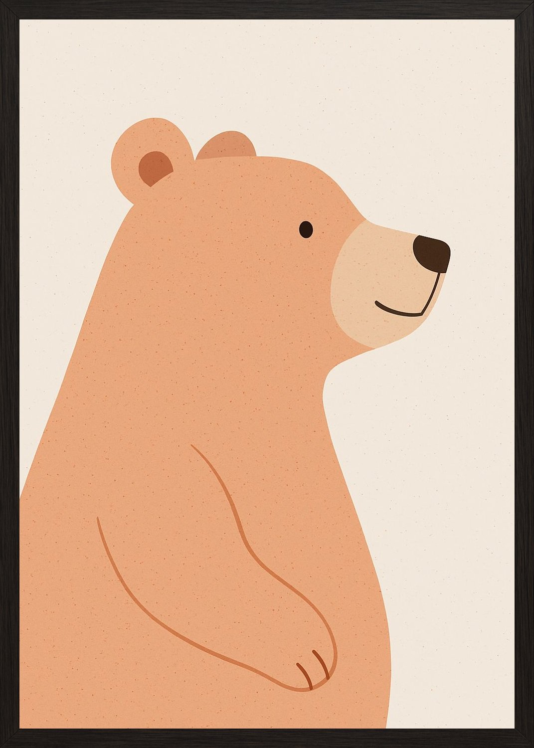 Poster in black frame