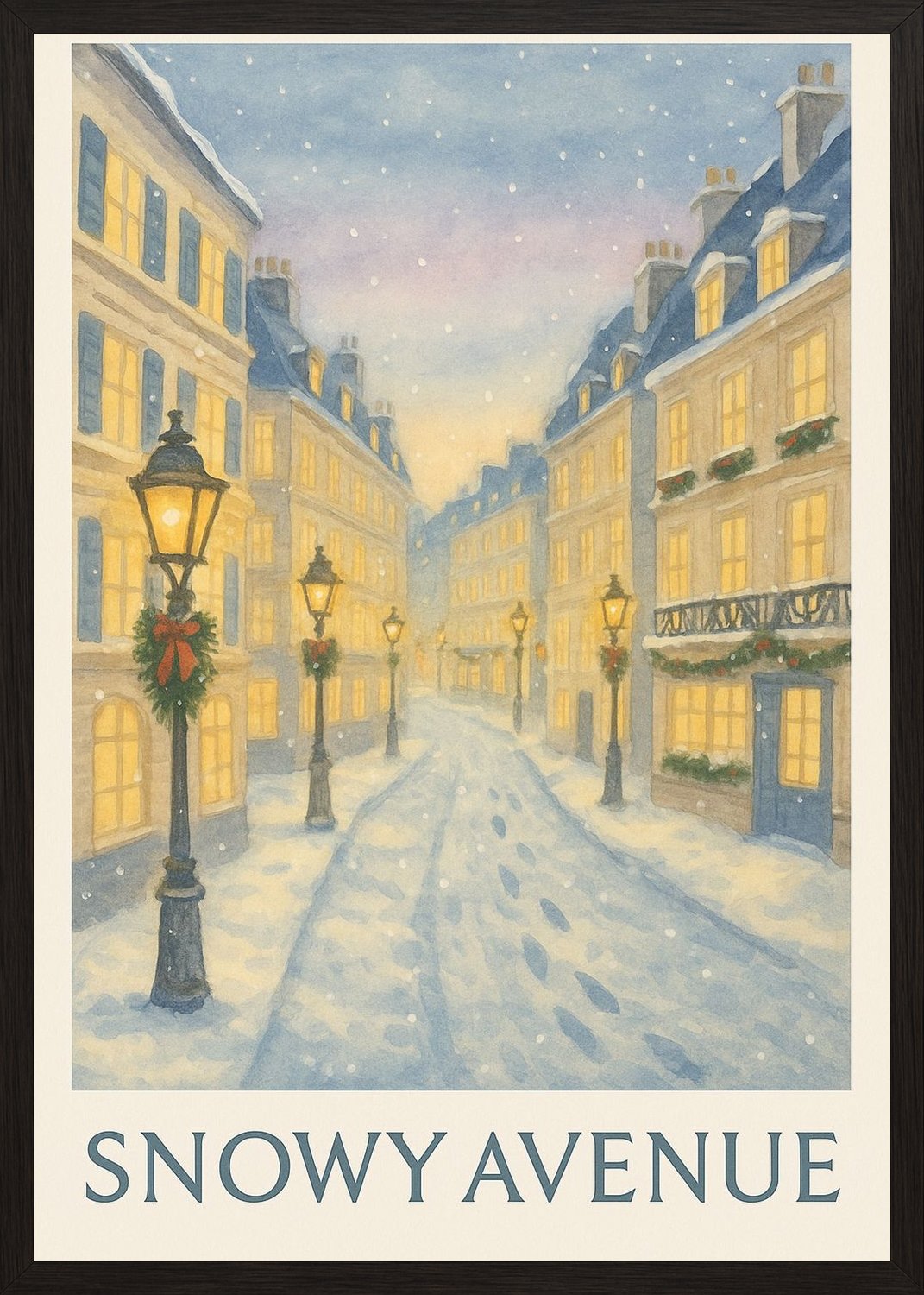 Poster in black frame