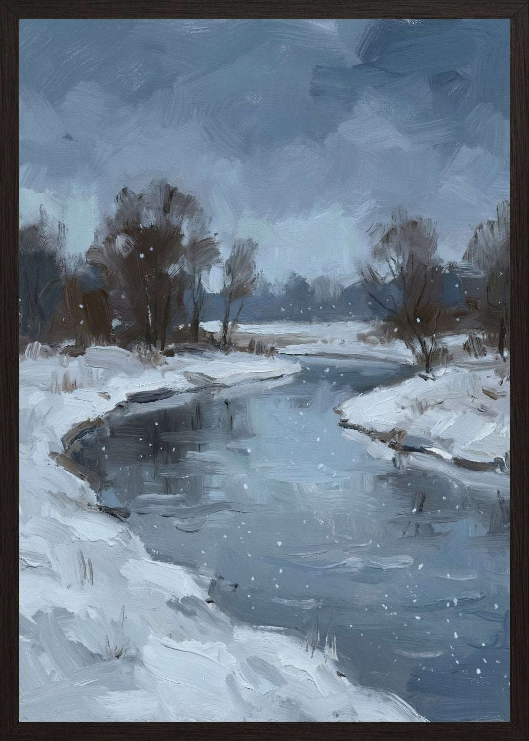 Poster in black frame