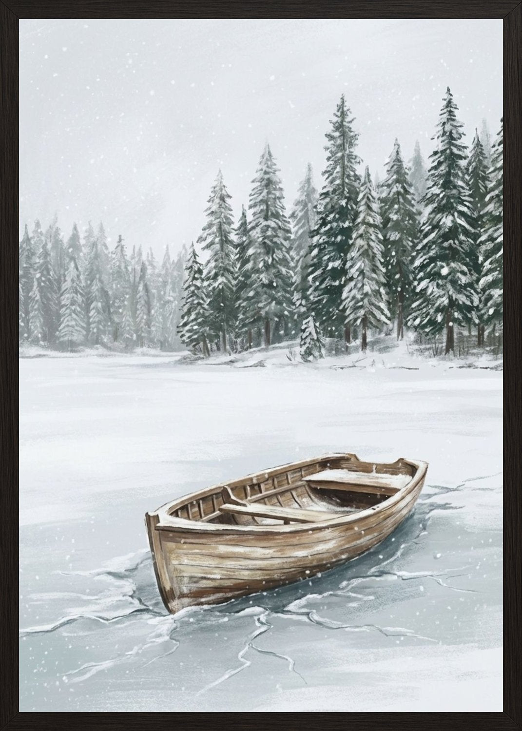 Poster in black frame