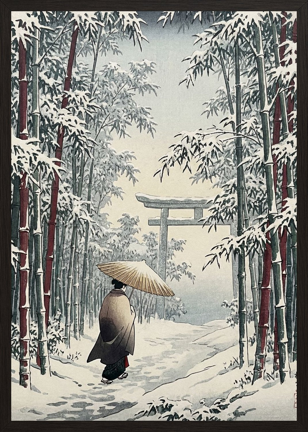 Poster in oak frame