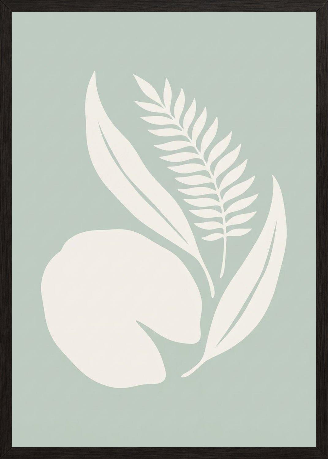 Poster in black frame