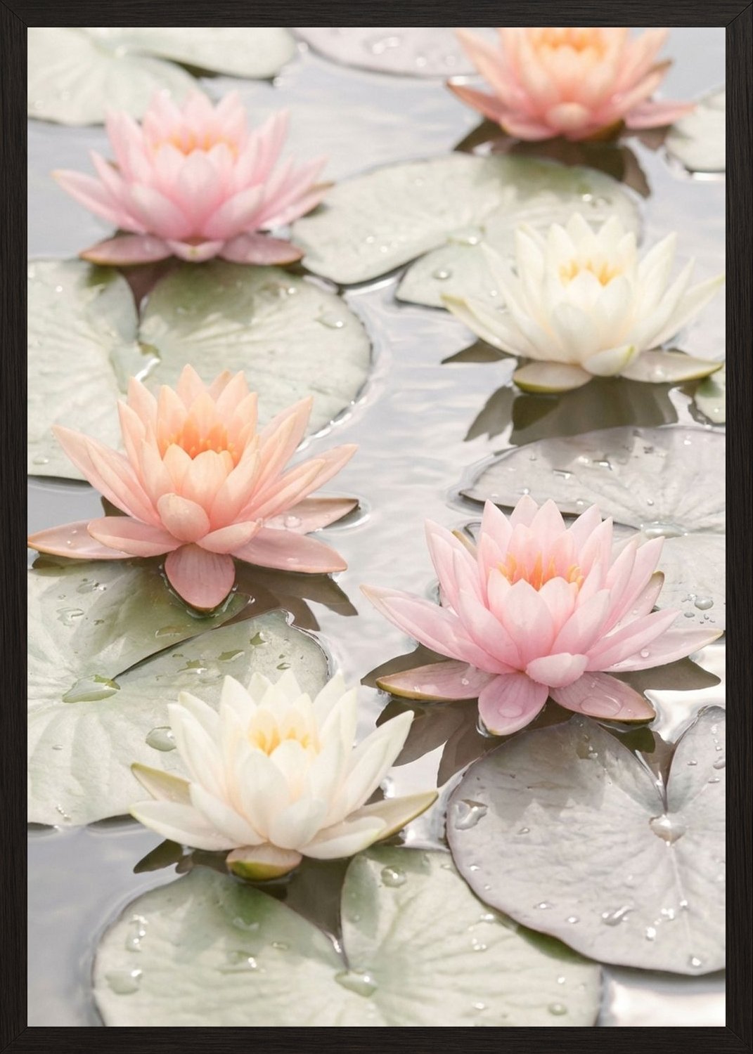 Poster in black frame