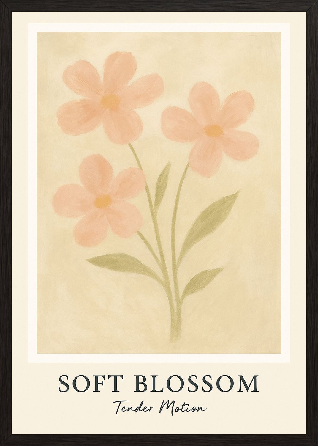 Poster in black frame