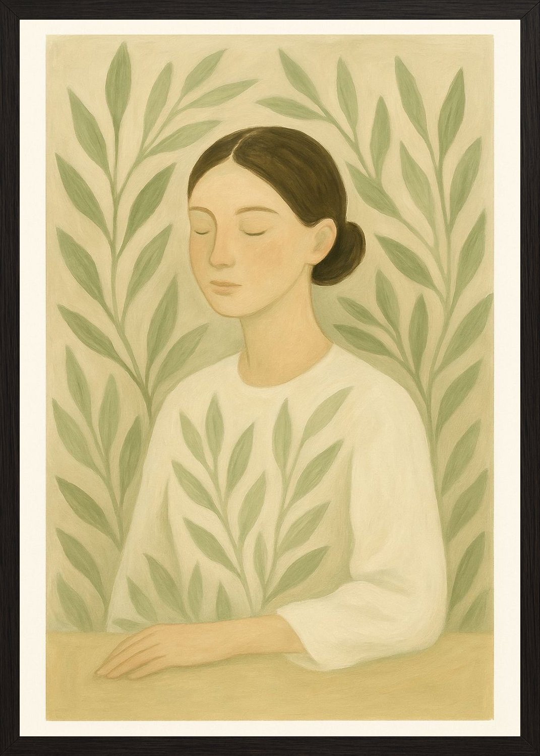 Poster in black frame