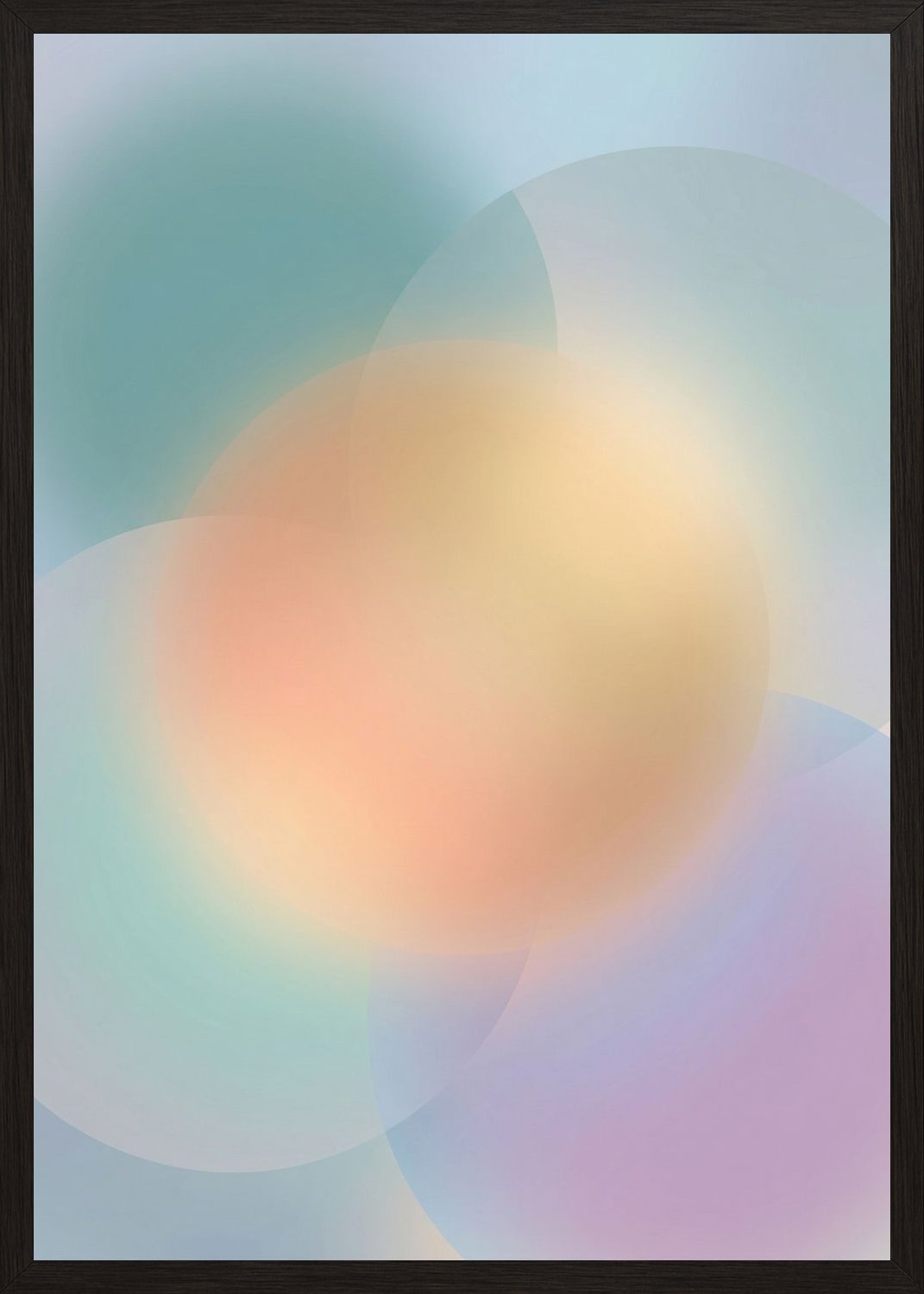 Poster in black frame