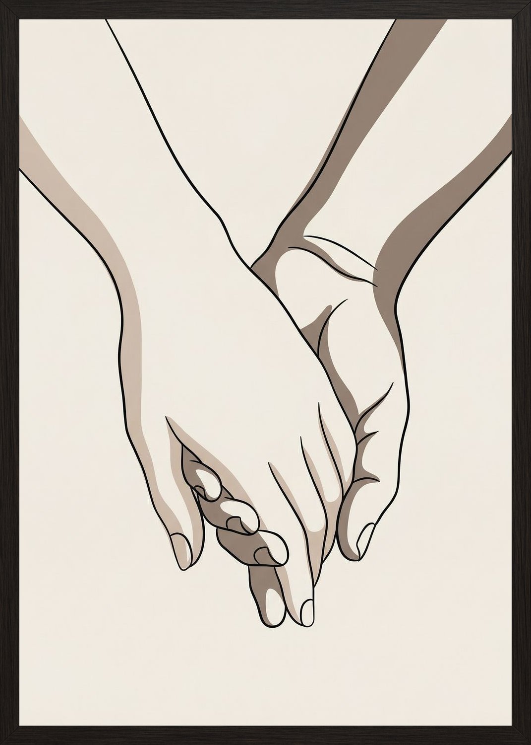 Poster in black frame