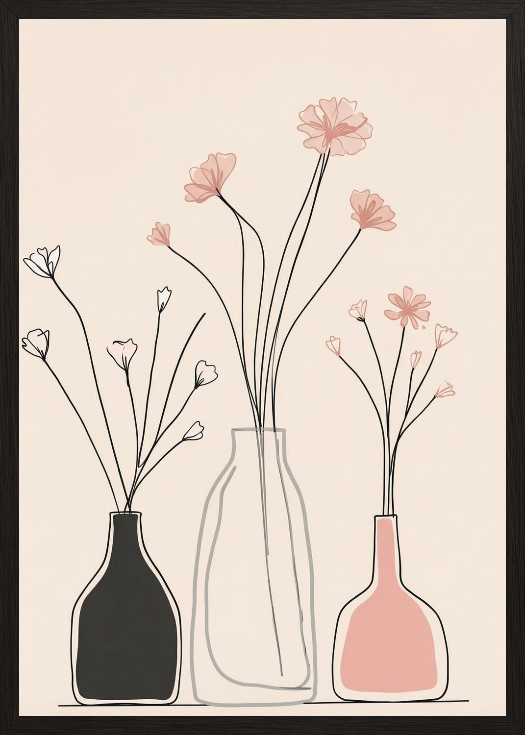Poster in oak frame