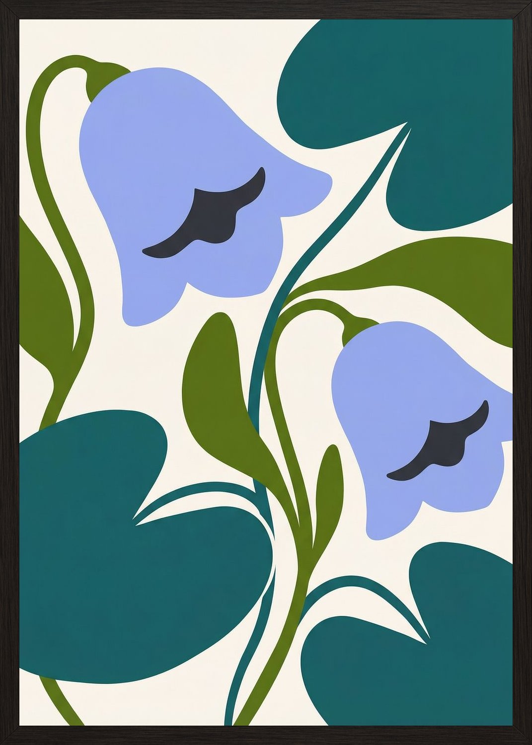 Poster in black frame