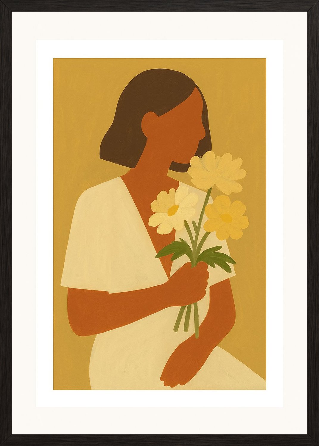 Poster in black frame