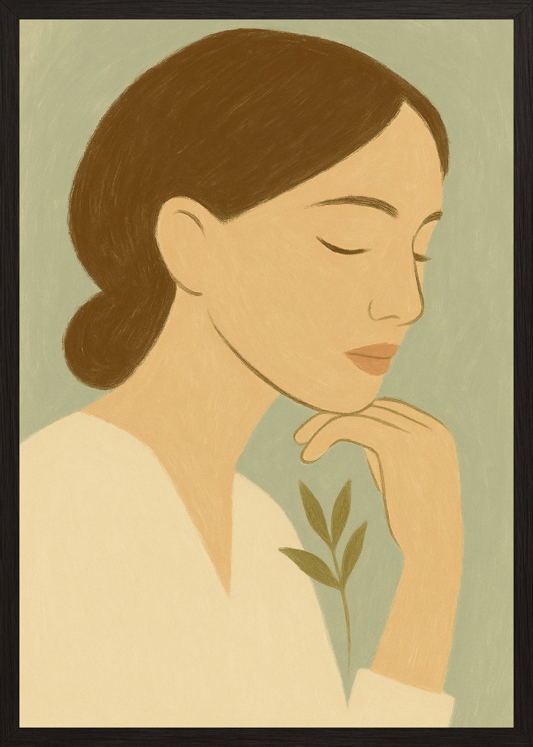 Poster in black frame