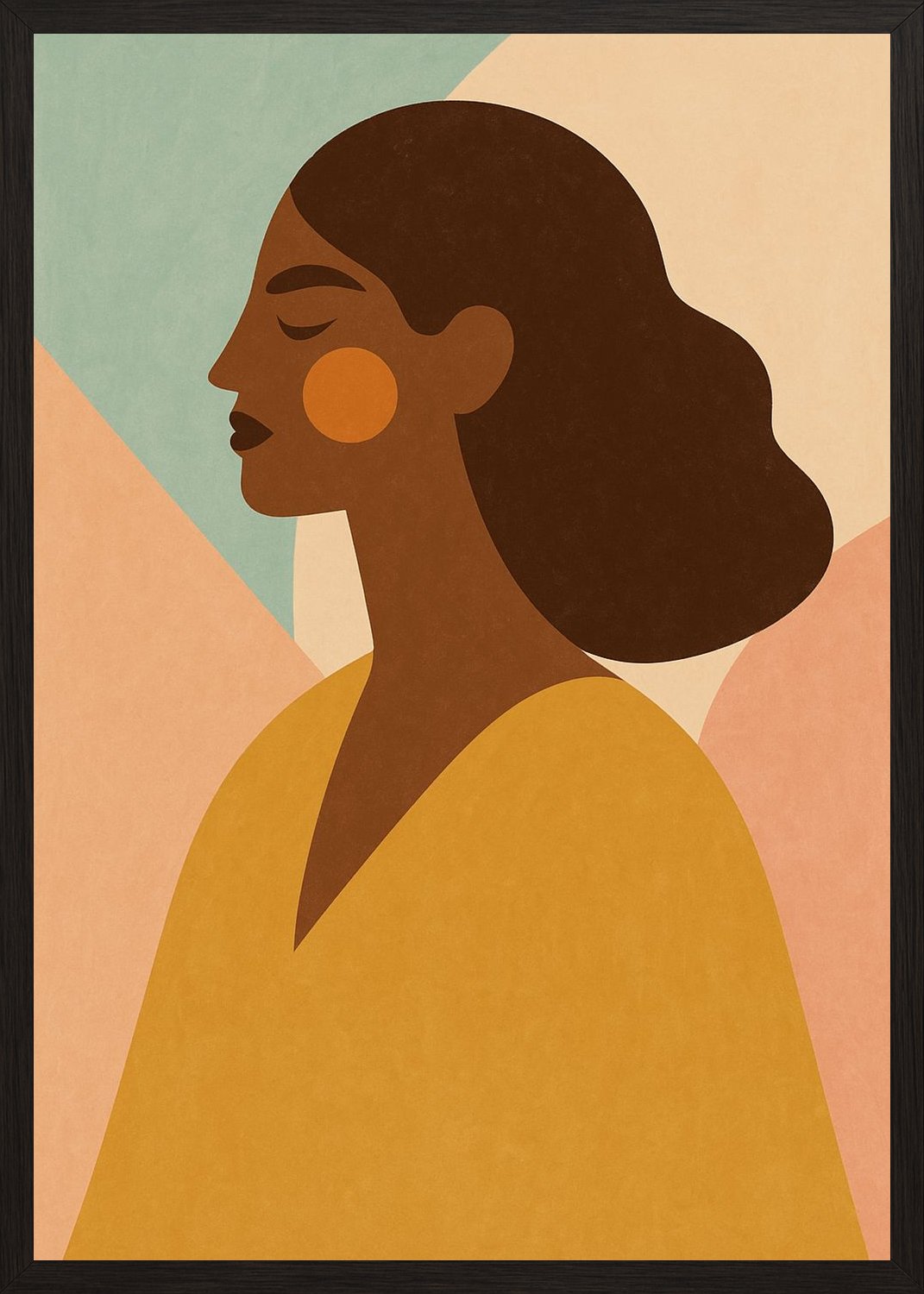 Poster in black frame