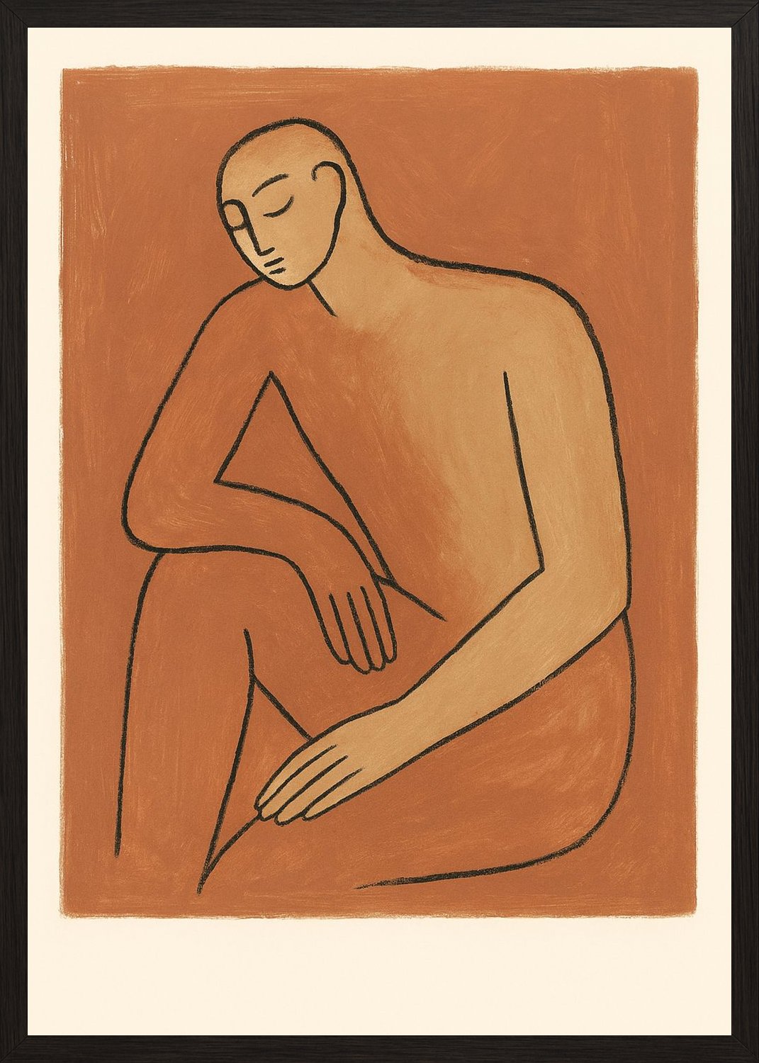 Poster in black frame