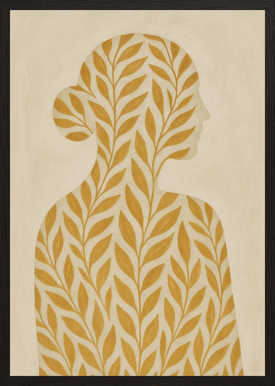 Poster in black frame