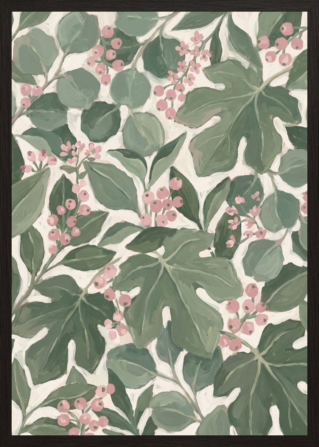 Poster in black frame