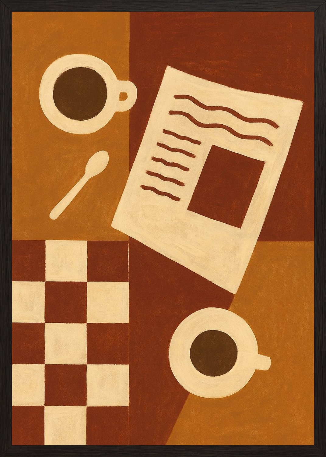 Poster in black frame