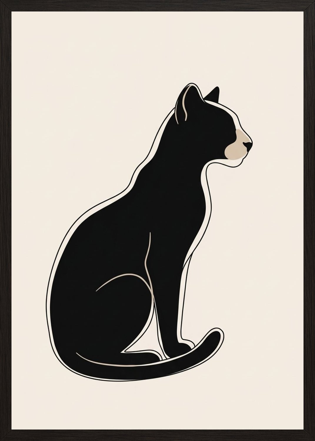 Poster in black frame