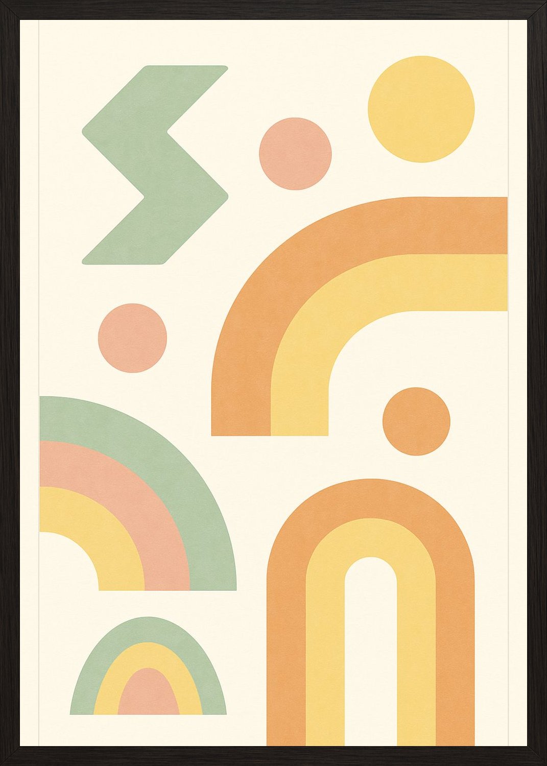 Poster in black frame
