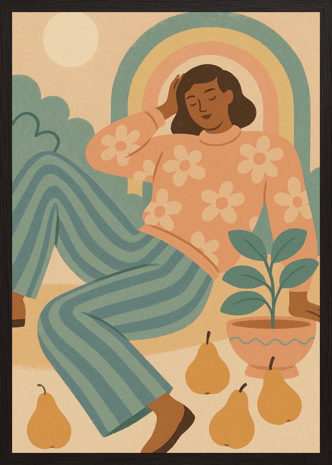 Poster in black frame