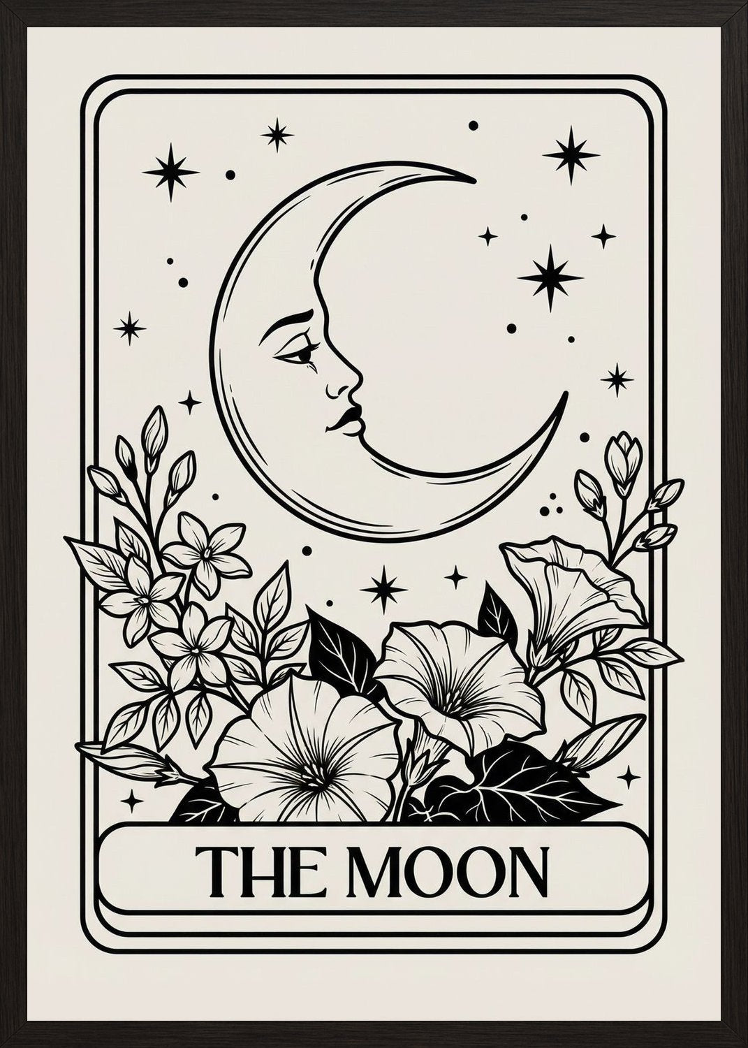 Poster in oak frame