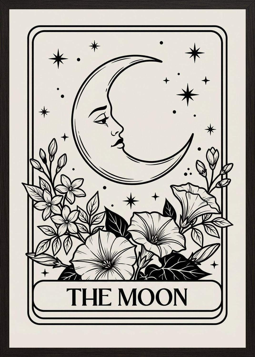 Poster in black frame