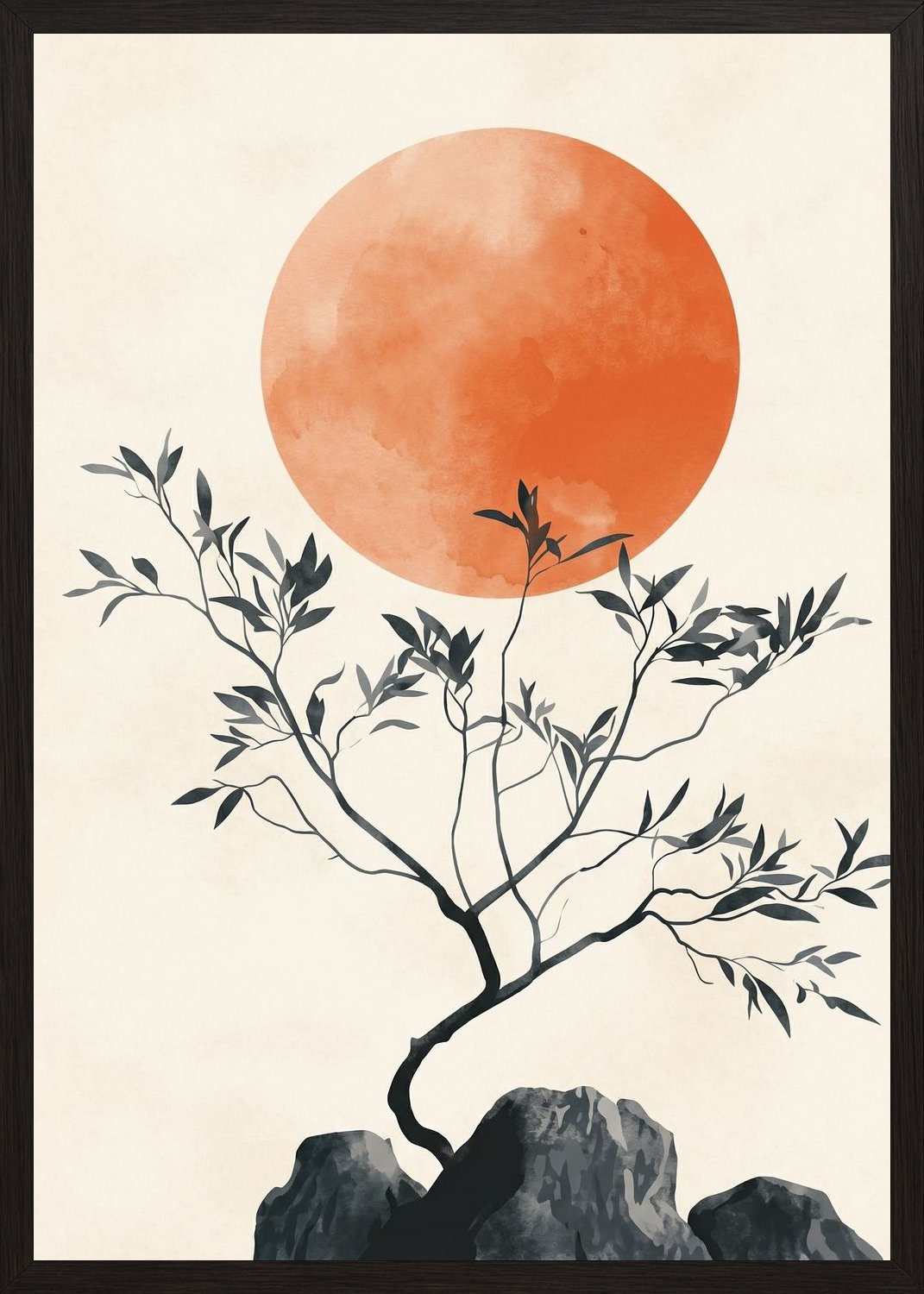 Poster in black frame