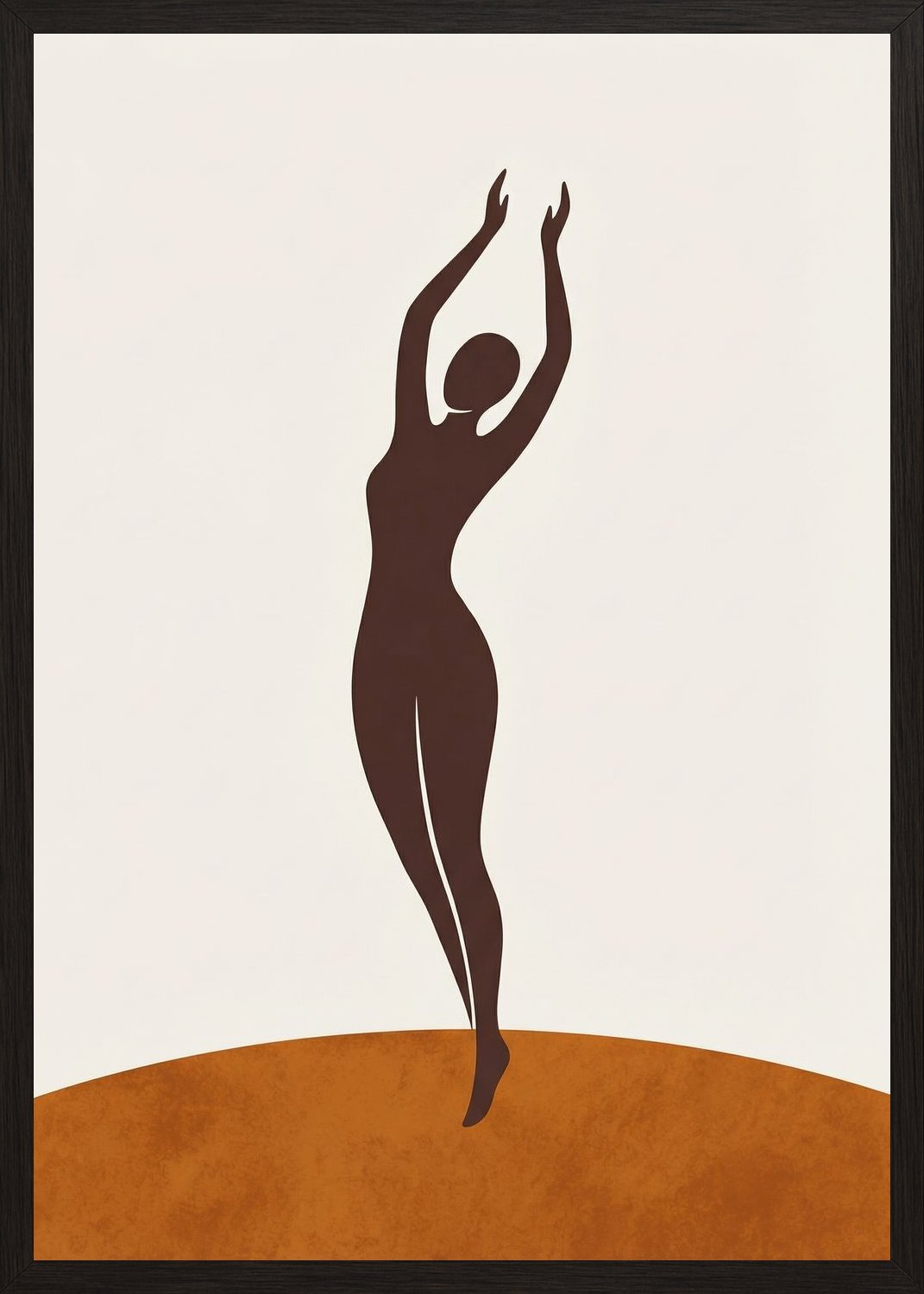 Poster in black frame