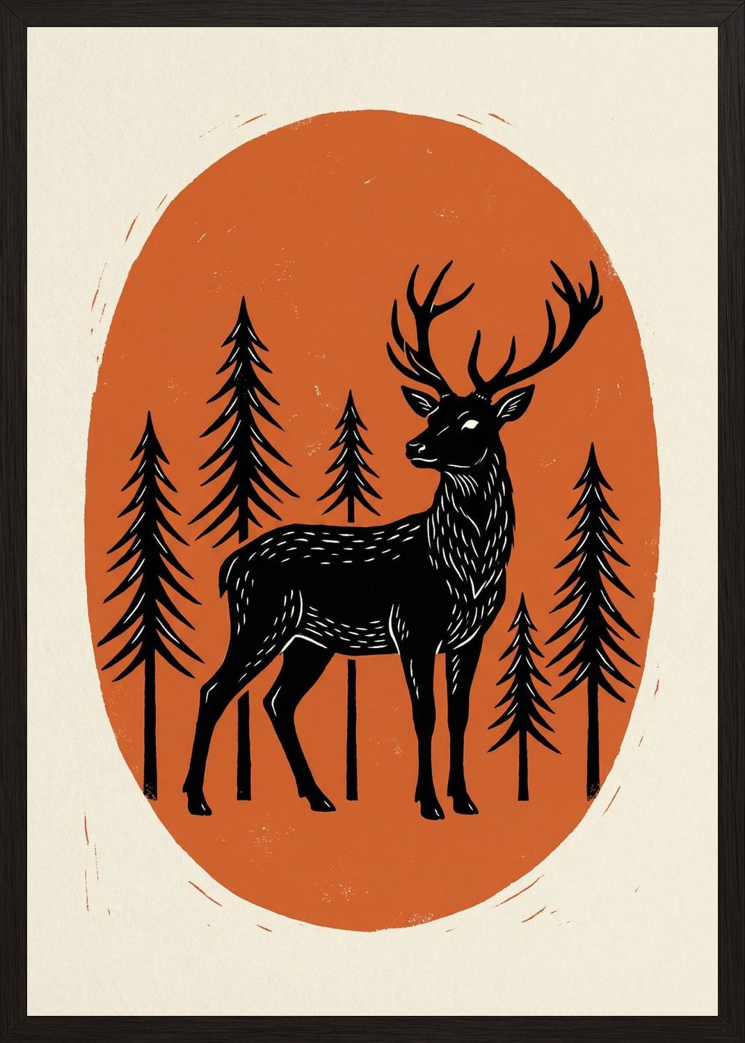 Poster in oak frame