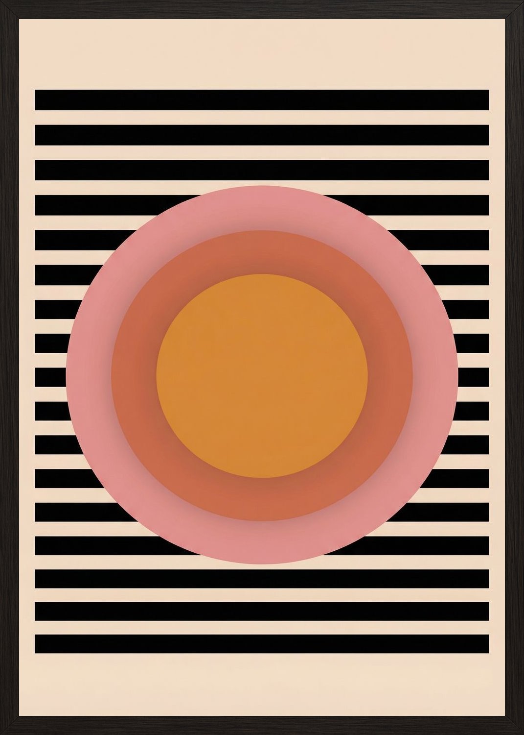 Poster in black frame