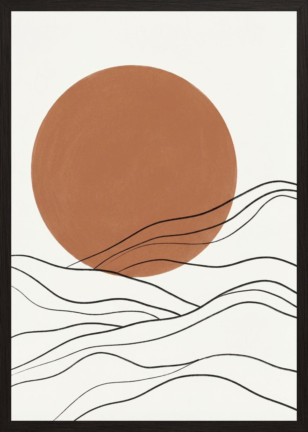 Poster in black frame