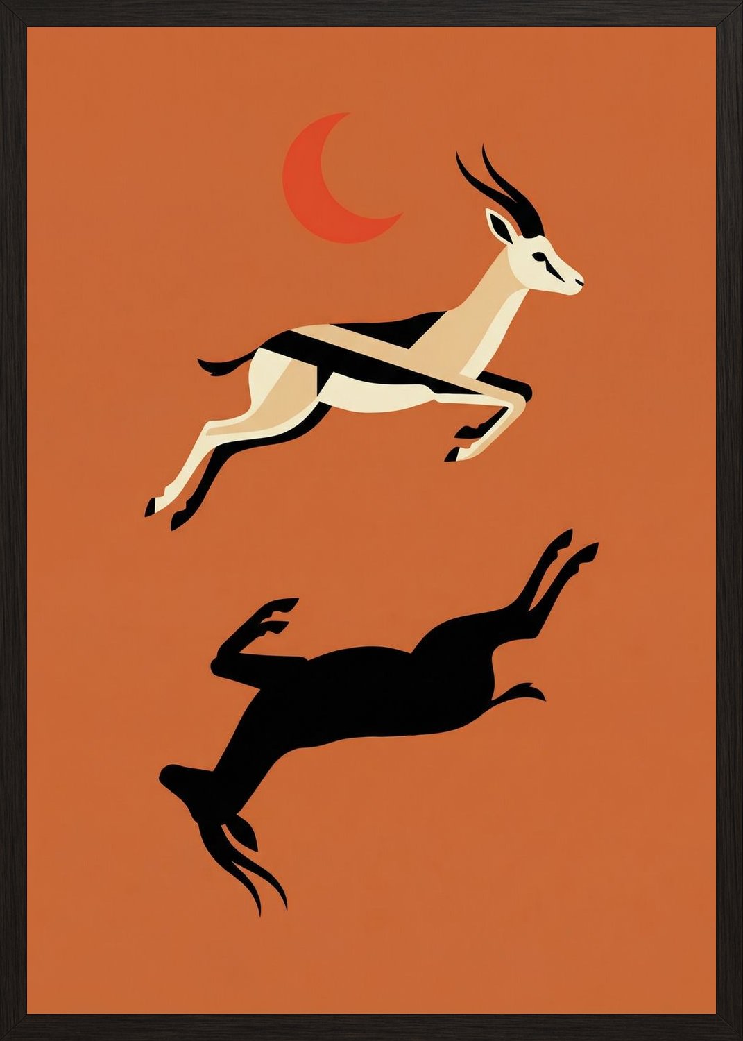 Poster in oak frame