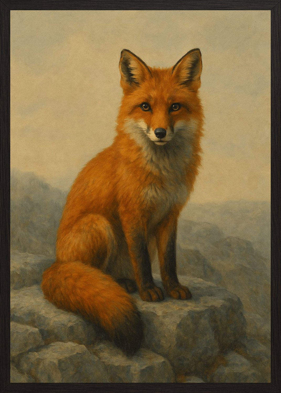 Poster in black frame