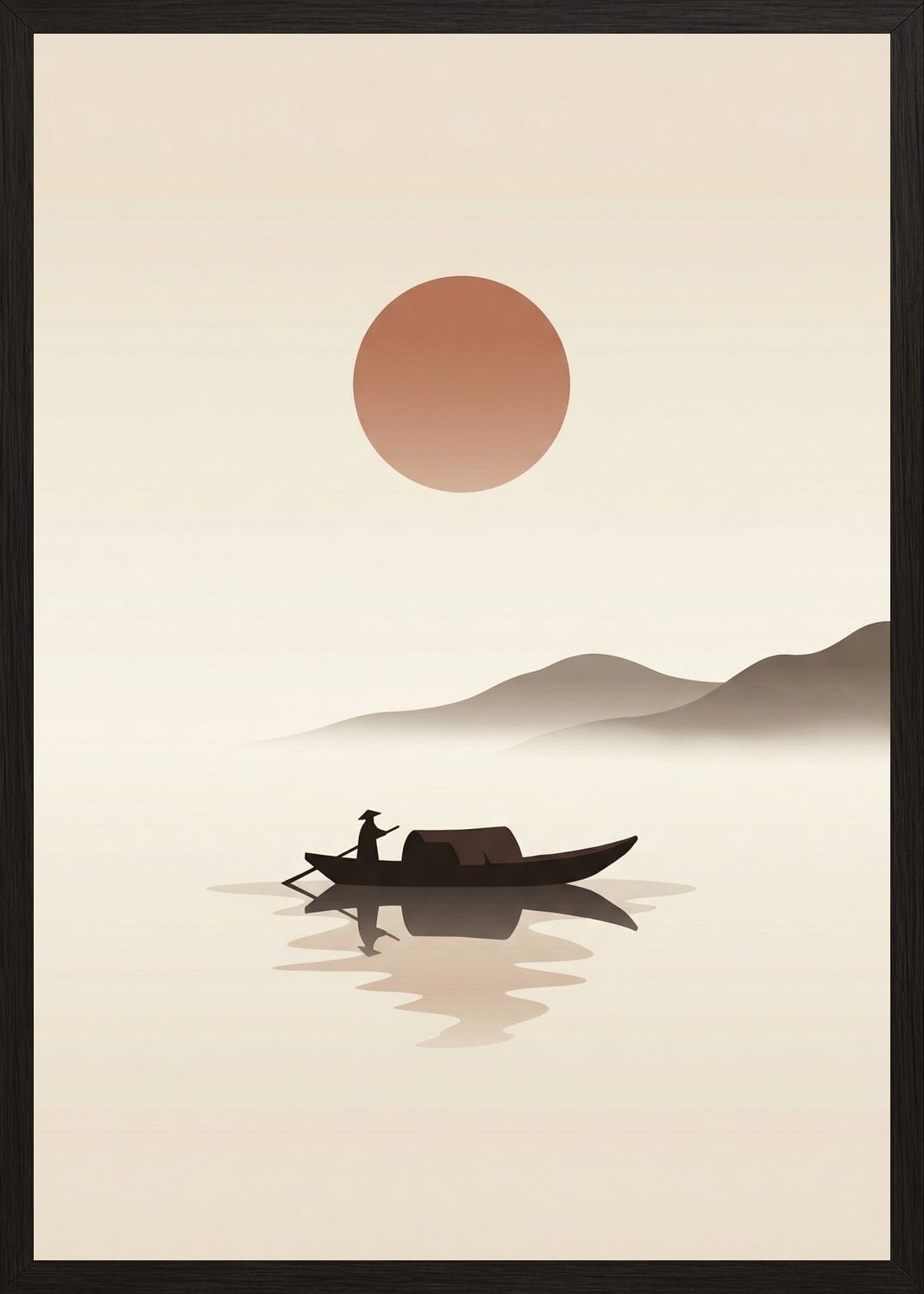Poster in oak frame