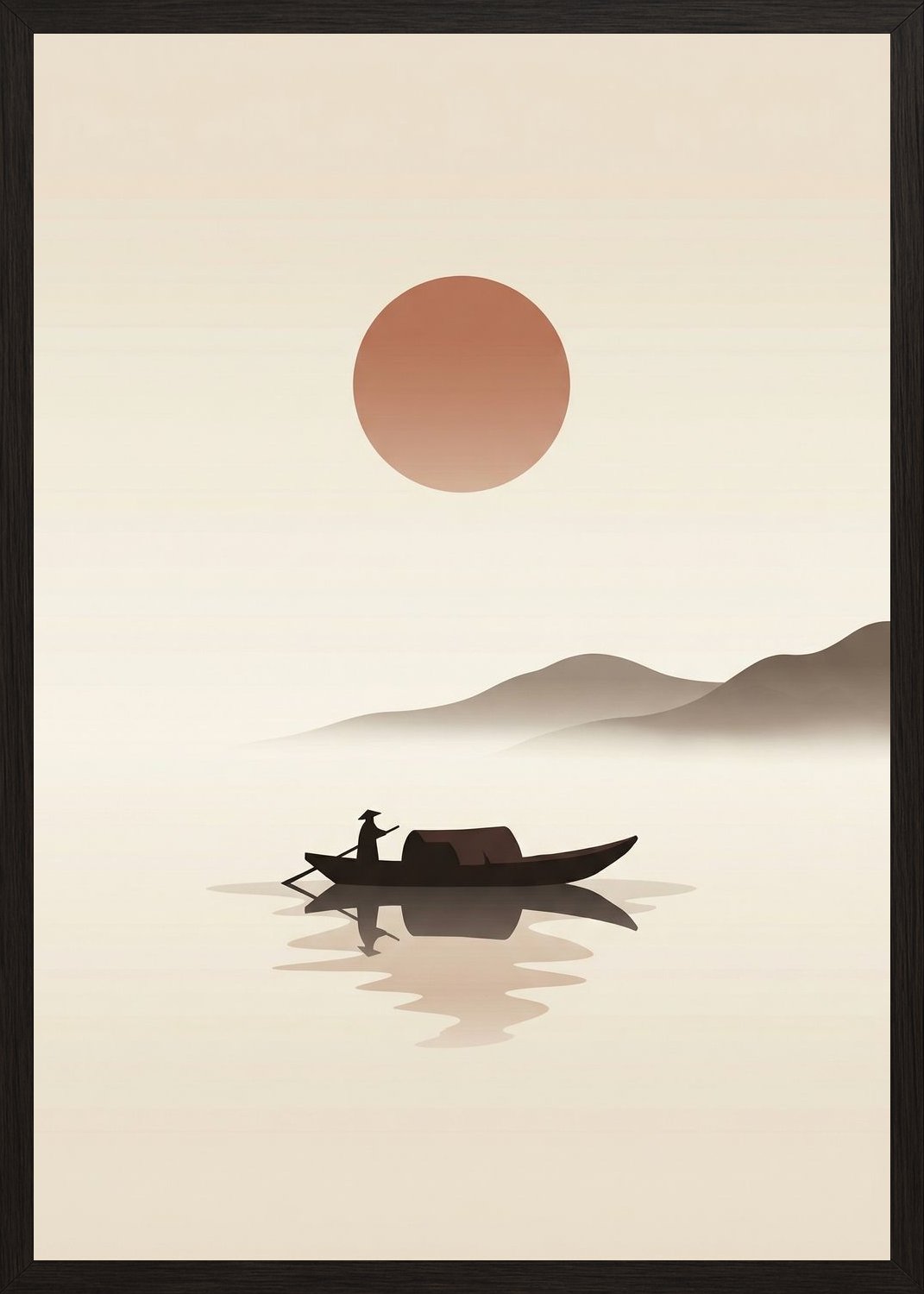 Poster in black frame