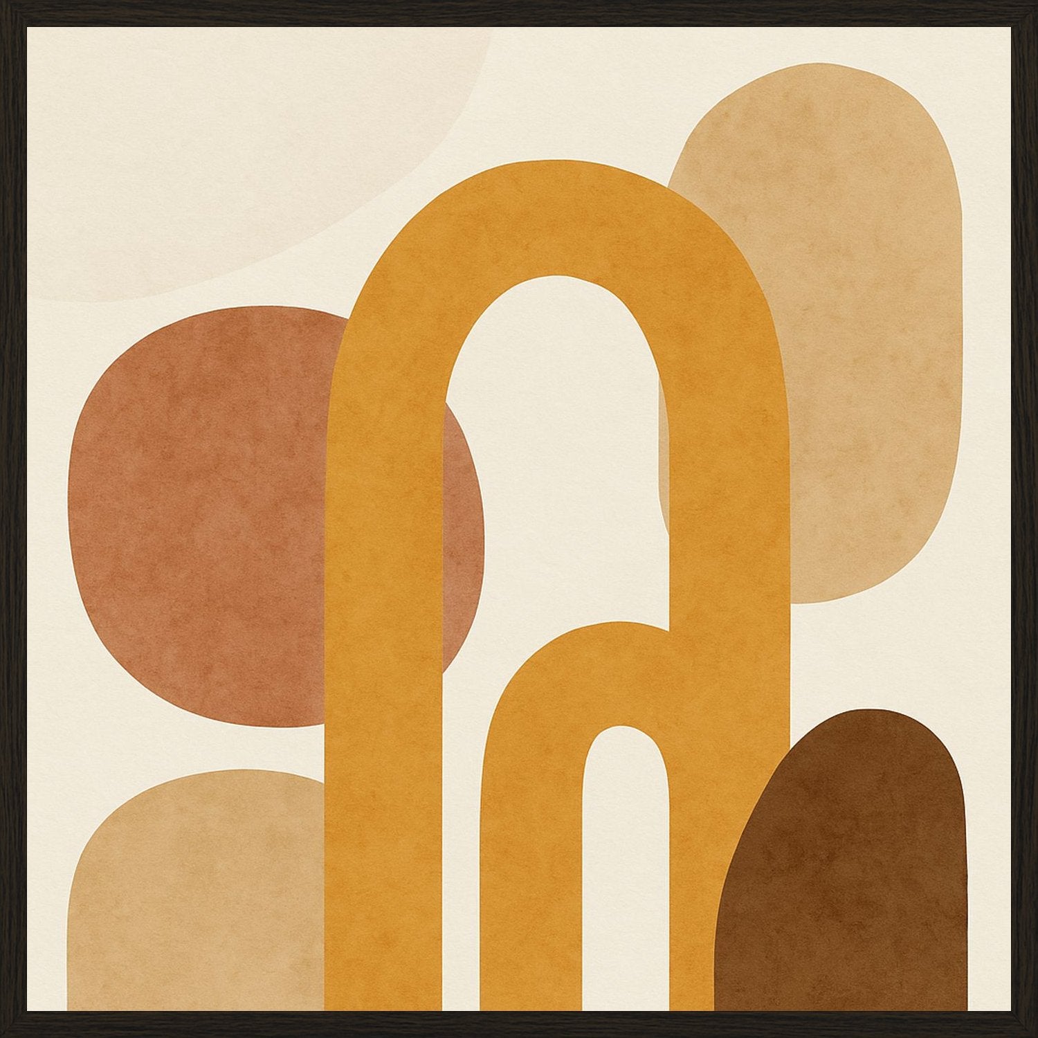 Poster in black frame